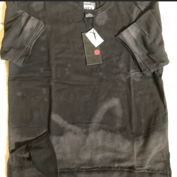 Distressed Terry Hooded Athleisure Sweatshirt - Picture 1 of 3